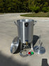 30 Qt Turkey Fryer Pot With Drain Valve, Basket, Lid & Turkey Rack - SCRATCH & DENT - 15% OFF