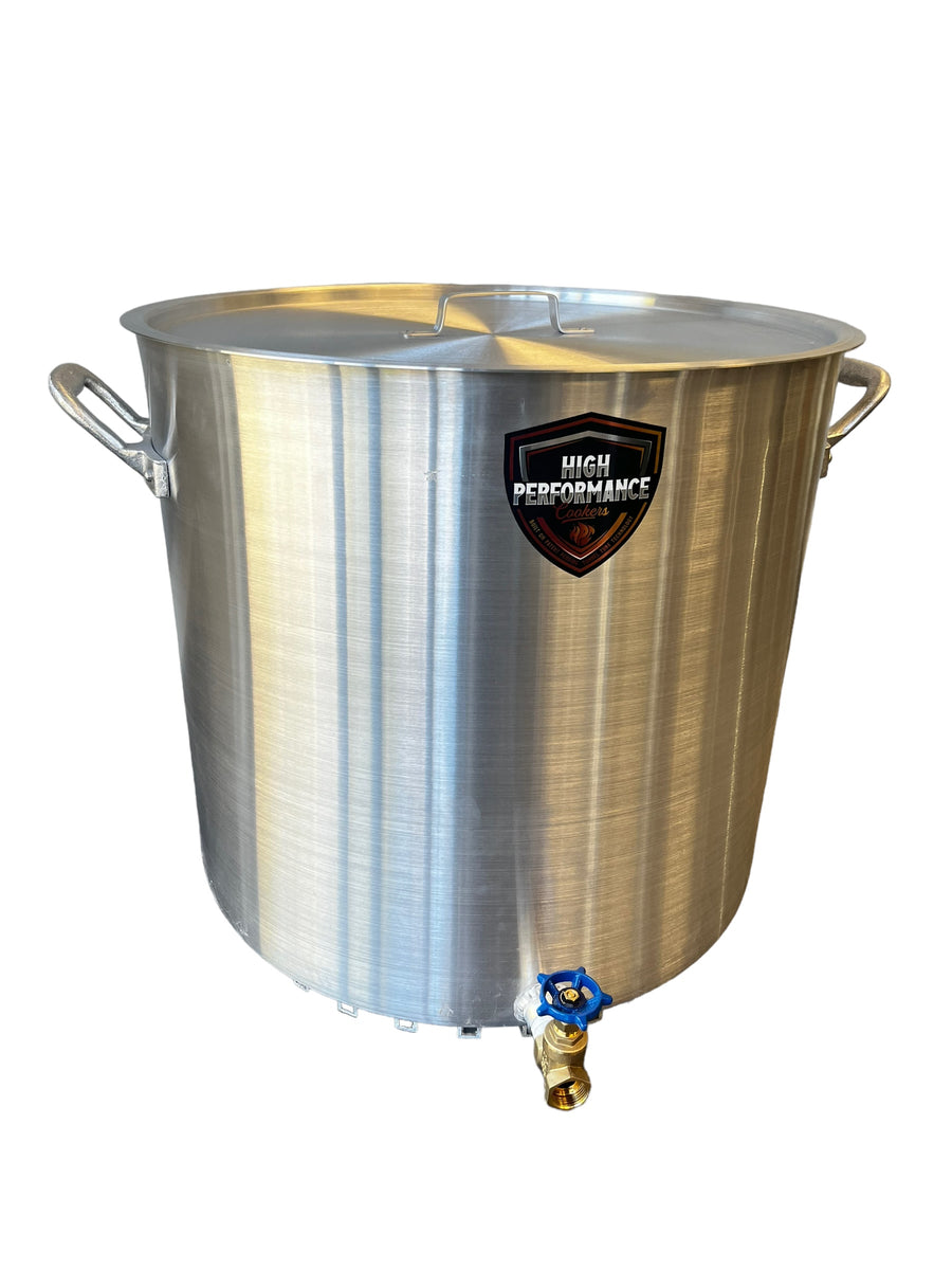 Choice 60 Qt. Standard Weight Aluminum Stock Pot with Steamer Basket and  Cover