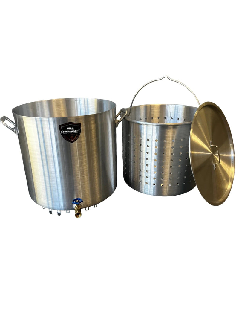 120-qt-pot with a basket and lid