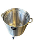 120 quart boiling pot with a basket inside
