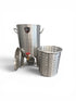 30 Qt Turkey Fryer Powered Pot With Drain Valve, Lid & Turkey Rack