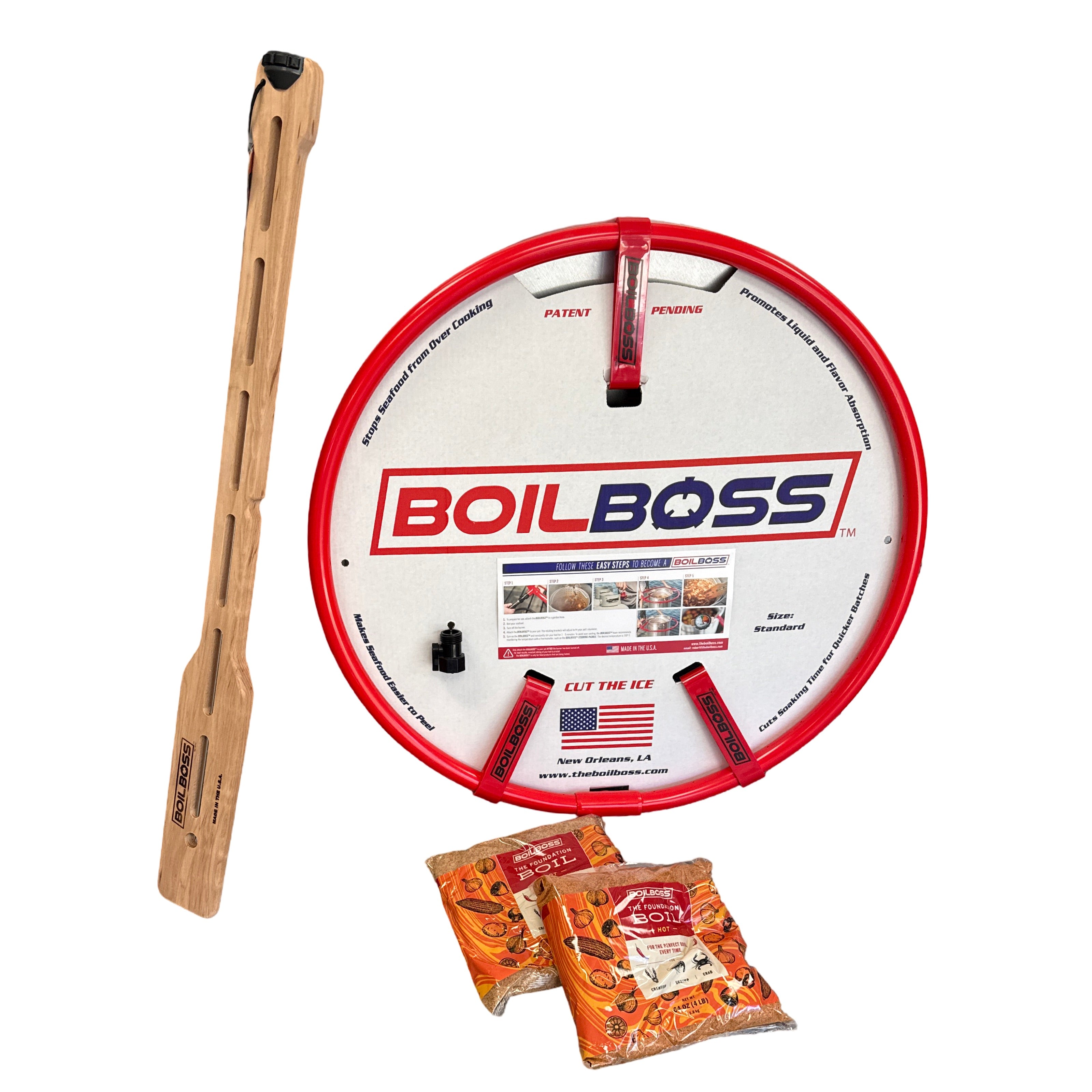 Boil Boss Ultimate Combo - 2 Free 4lb Bags of Seasoning