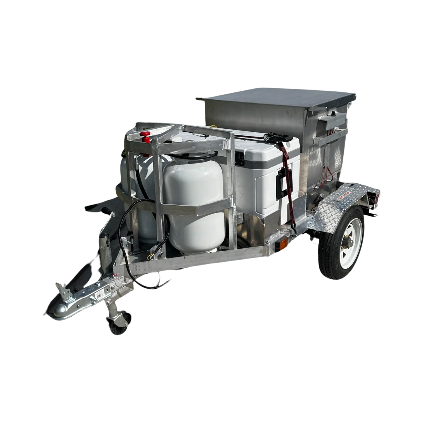 Pull-behind cooker trailer