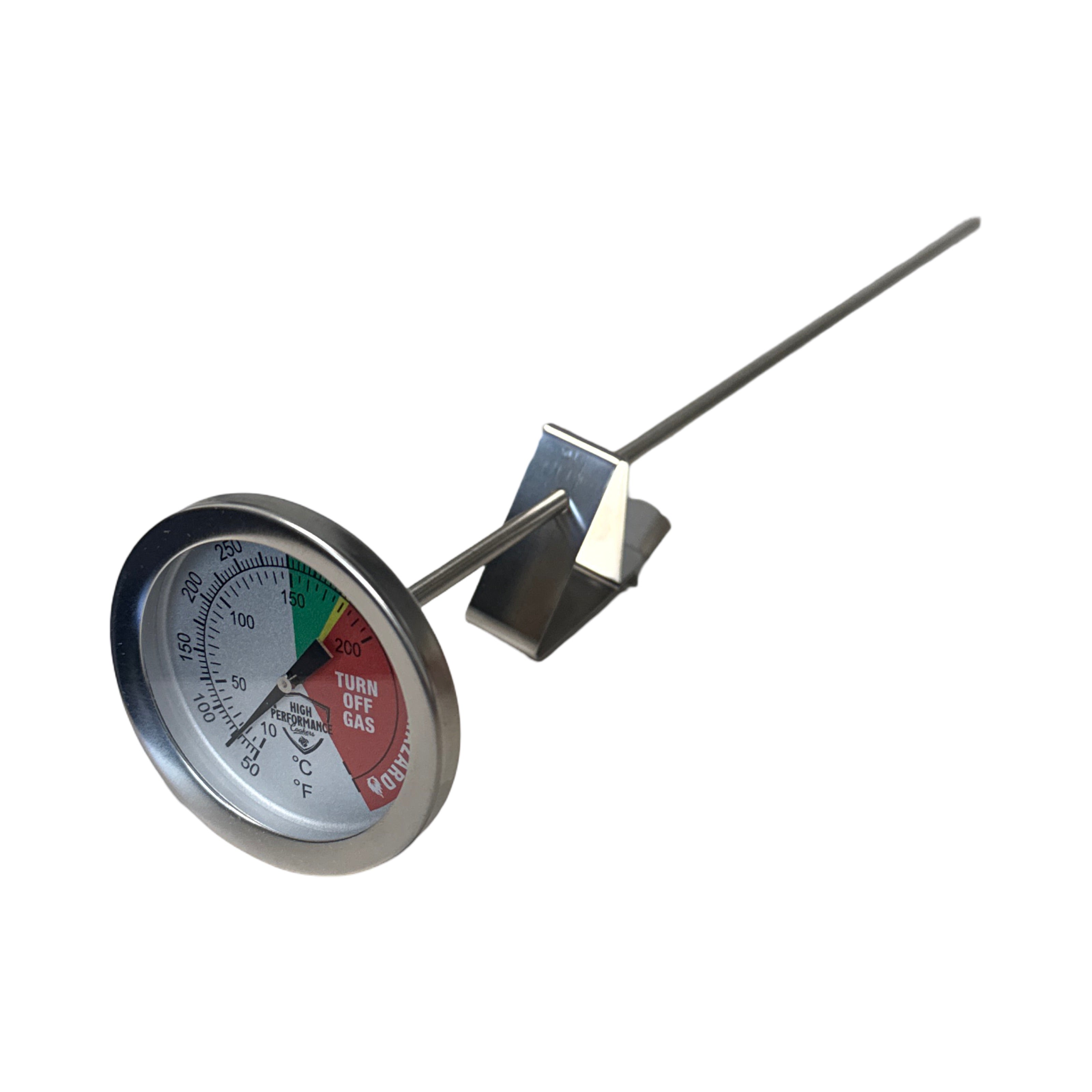 Stainless Steel Deep Fryer Thermometers - 12 inch and 5 inch - HP Cookers