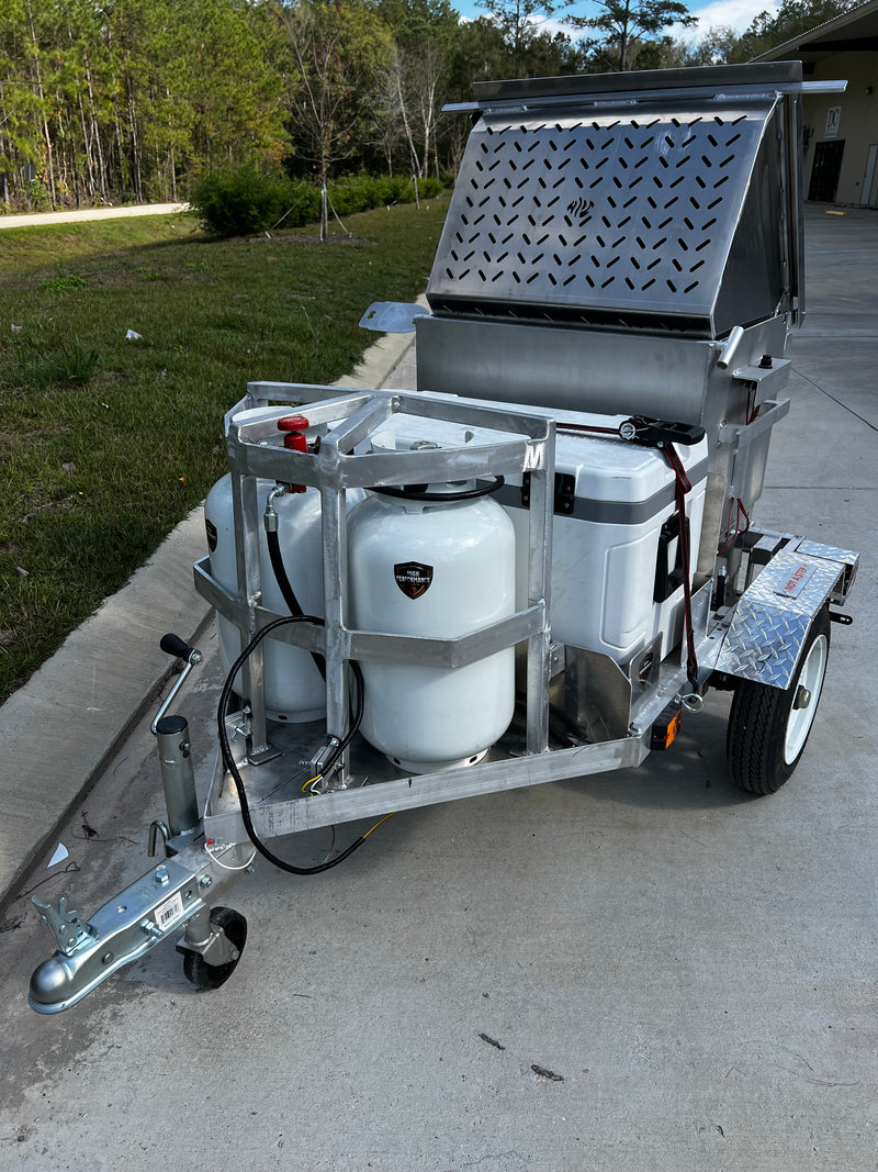 Pull Behind Trailer Package - 60 Gallon High Performance Commercial Seafood Cooker