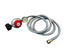 0 to 10 PSI Propane Regulator w/6' Stainless Steel Braided Hose