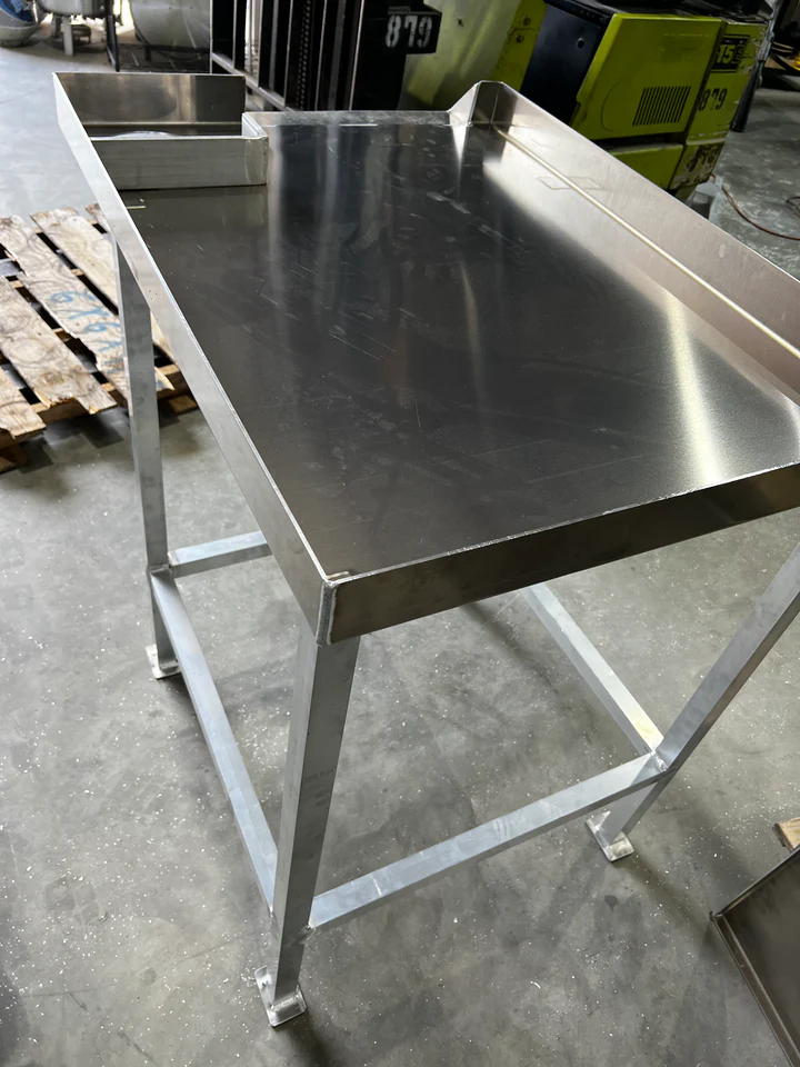 HPC crawfish grader table in a commercial kitchen