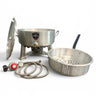 Small deep fryer that’s an 18 qt deep fryer, perfect for fish, chicken, fries, hush puppies, etc