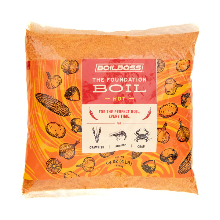 Boil Boss Foundation crawfish, crab, and shrimp boil seasoning bag