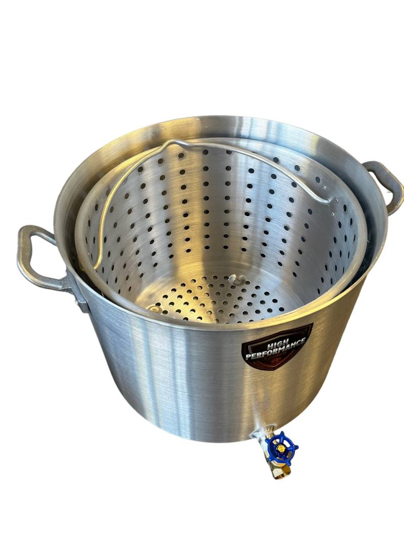 top view of an industrial boiling pot