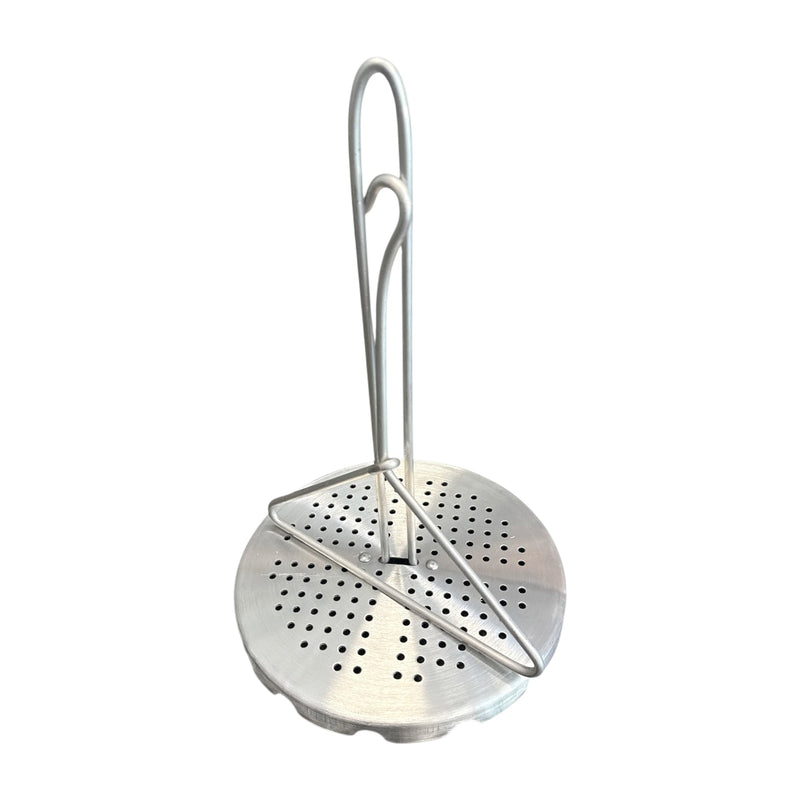 Turkey fryer rack with lifter hook