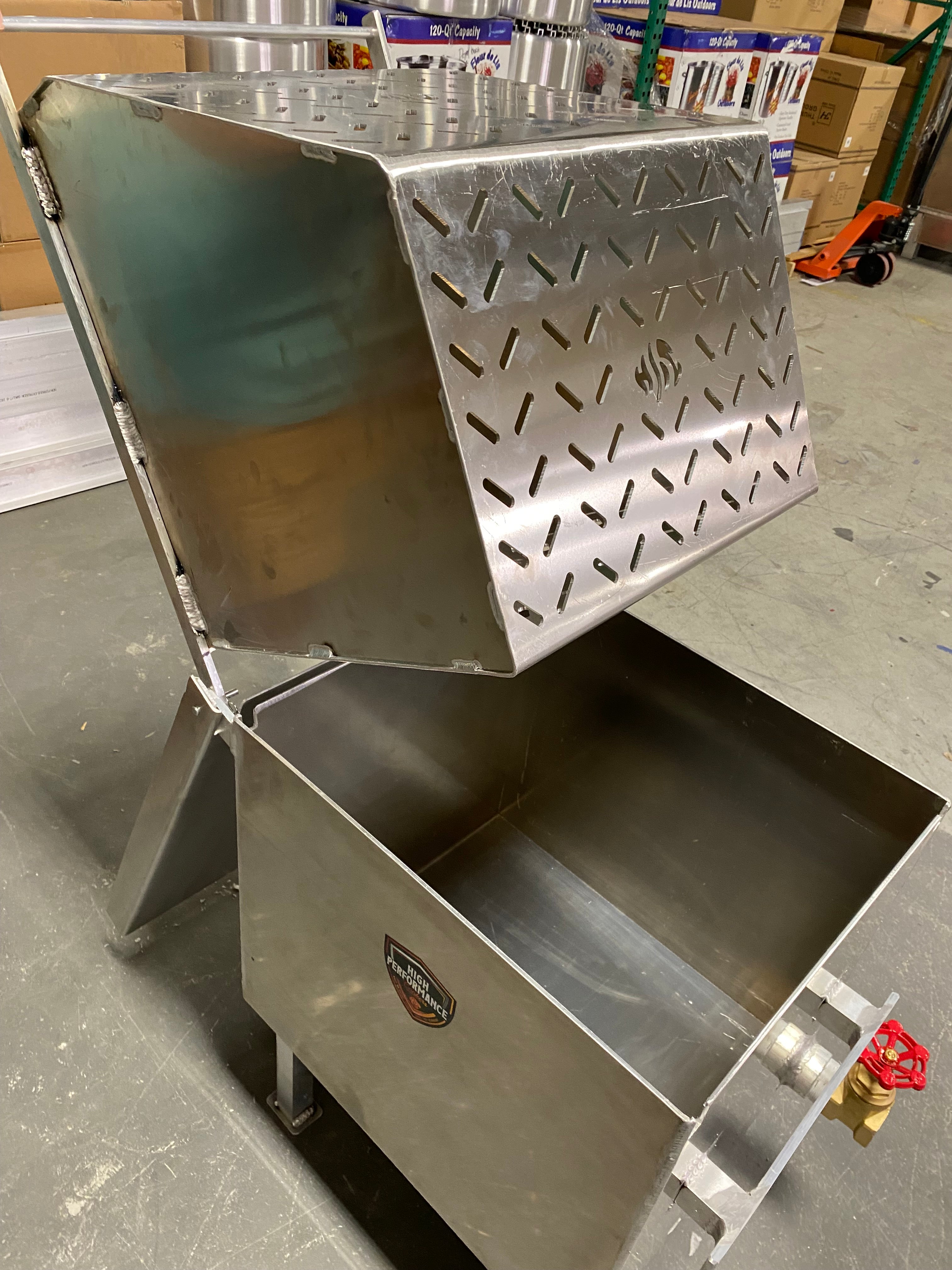 40 Gallon / 160 Quart Powered Seafood/Crawfish Cooker (Flip Basket)