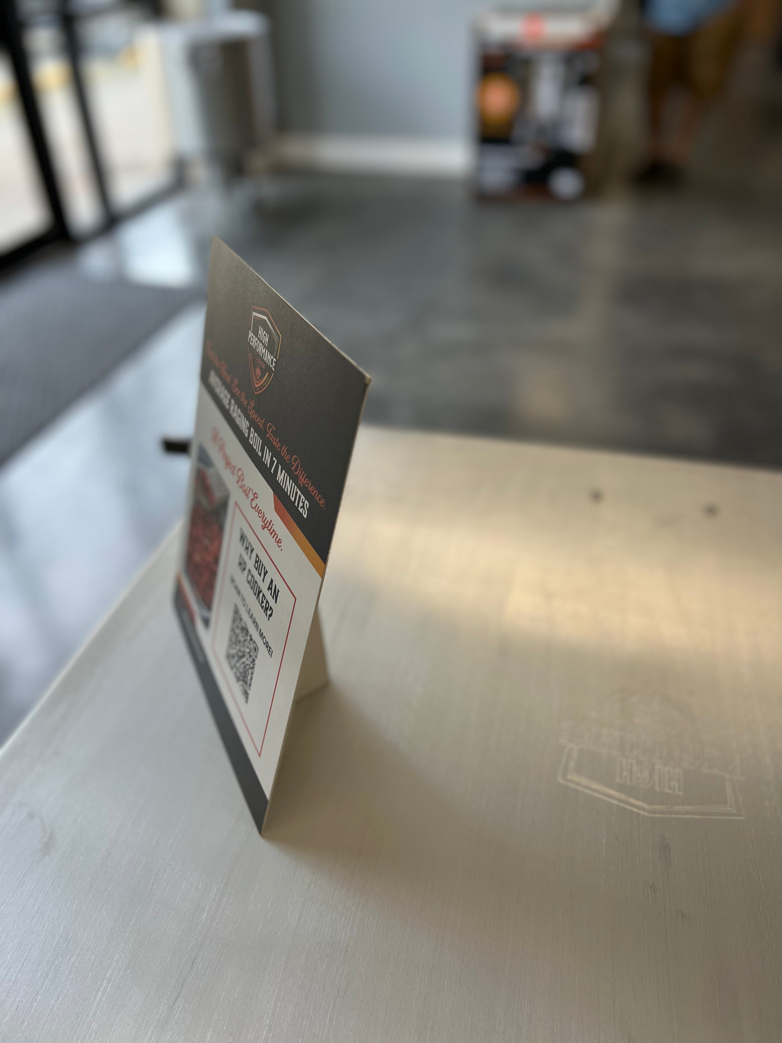 Table Top Signs